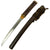 Original Japanese Edo Period Tanto Short Sword with Kogatana Knife, Lacquered Scabbard & Sageo Cord - Handmade Blade Original Items