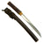 Original Japanese Edo Period Tanto Short Sword with Kogatana Knife, Lacquered Scabbard & Sageo Cord - Handmade Blade Original Items
