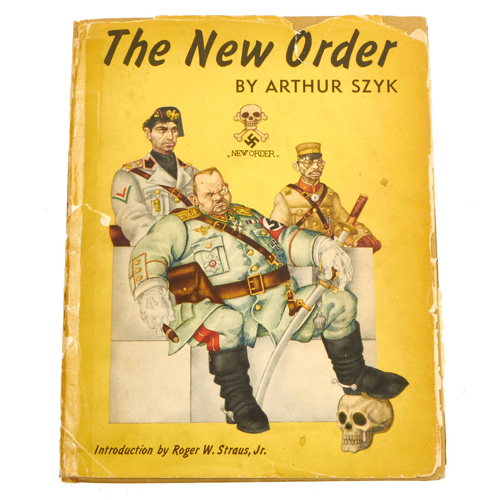 Original WWII Anti-Axis Political Cartoon Illustration Book By Polish Artist Arthur Szyk - Copyright 1941, Manufactured in the U.S. Original Items