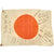 Original Japanese WWII Hand Painted Cloth Good Luck Flag With Numerous Signatures- GI PTO Bringback! Original Items