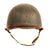 Original WWII U.S. Navy “Battleship Grey” Painted M1 Swivel Bale Helmet with MSA Liner Original Items