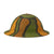 Original U.S. WWI M1917 Doughboy Helmet with Vibrant Camouflage Textured Paint with Complete Liner in Excellent Condition Original Items