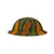 Original U.S. WWI M1917 Doughboy Helmet with Vibrant Camouflage Textured Paint with Complete Liner in Excellent Condition Original Items