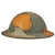 Original U.S. WWI NAMED M1917 Doughboy Helmet with Camouflage Panel Textured Paint - PFC Robert R. McGiffin Original Items