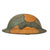 Original U.S. WWI NAMED M1917 Doughboy Helmet with Camouflage Panel Textured Paint - PFC Robert R. McGiffin Original Items