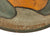 Original U.S. WWI NAMED M1917 Doughboy Helmet with Camouflage Panel Textured Paint - PFC Robert R. McGiffin Original Items