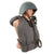 Original U.S. WWII U.S. Navy Talker Helmet With Headset and Microphone and KAPOK Yoke-Type Life Jacket Original Items