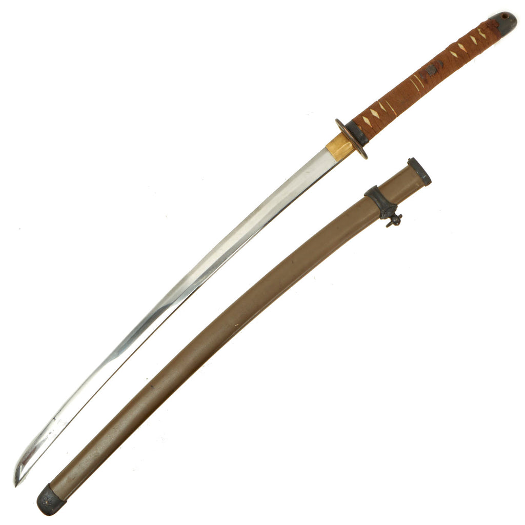 Original WWII Japanese Army Officer P-1944 Rinji Seikishi Shin-Gunto Katana Sword with Scabbard Original Items