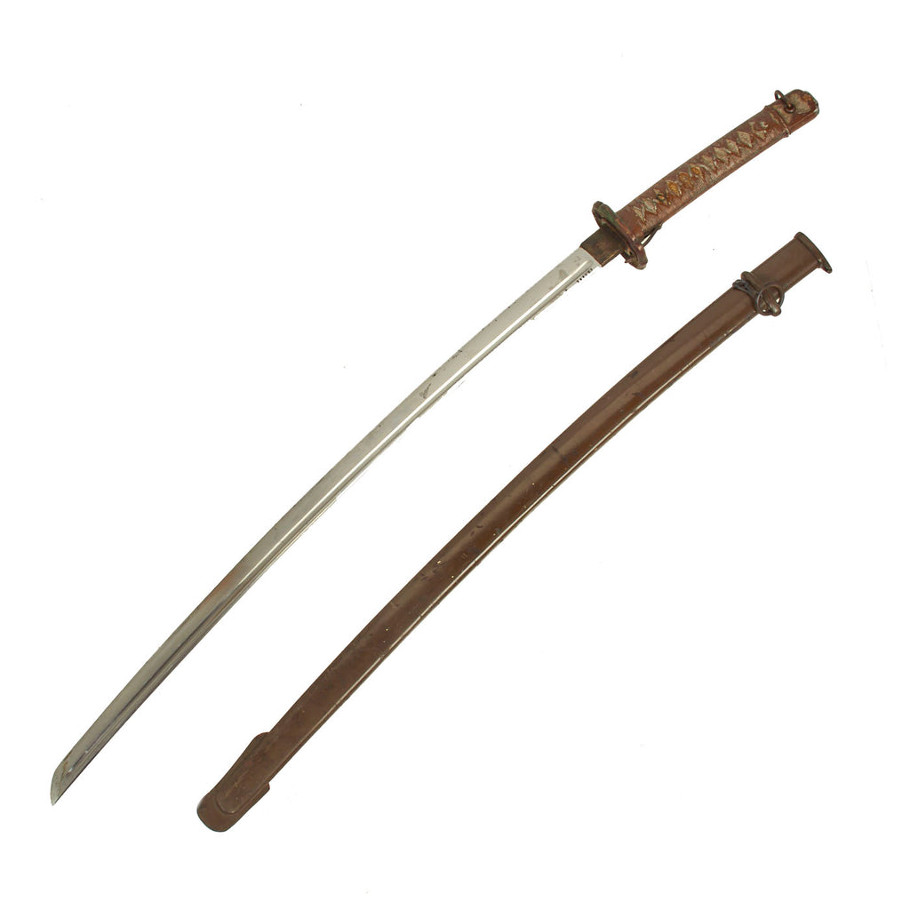 Original WWII Excellent Condition Japanese Army Type 95 NCO Katana Sword - Matched Serial 142961 Original Items