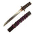 Original Japanese Edo Period Tanto Short Sword with Traditional Handmade Blade & Decorative Lacquered Scabbard Original Items