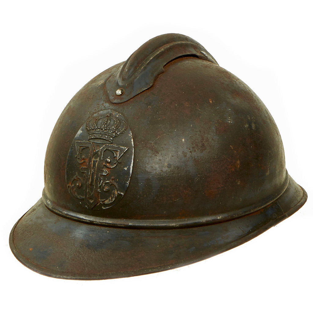 Original Romanian Issue French WWI Model 1915 Adrian Helmet in
