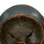 Original French WWI Model 1915 Adrian Helmet in Horizon Blue with RF Engineer Badge - Complete Original Items