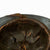 Original French WWI Model 1915 Adrian Helmet in Horizon Blue with RF Engineer Badge - Complete Original Items