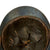 Original French WWI Model 1915 Adrian Helmet in Horizon Blue with RF Engineer Badge - Complete Original Items