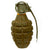 Original U.S. WWII Inert MkII Pineapple Grenade with Yellow Ring & Vietnam War Era M204A2 Fuze Original Items