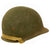 Original U.S. WWII Named 1944 McCord Front Seam Swivel Bale M1 Helmet With CAPAC Liner Both With Painted Rank Insignia - U.S. Army Major Original Items