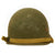 Original U.S. WWII Named 1944 McCord Front Seam Swivel Bale M1 Helmet With CAPAC Liner Both With Painted Rank Insignia - U.S. Army Major Original Items