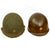 Original U.S. WWII Named 1944 McCord Front Seam Swivel Bale M1 Helmet With CAPAC Liner Both With Painted Rank Insignia - U.S. Army Major Original Items