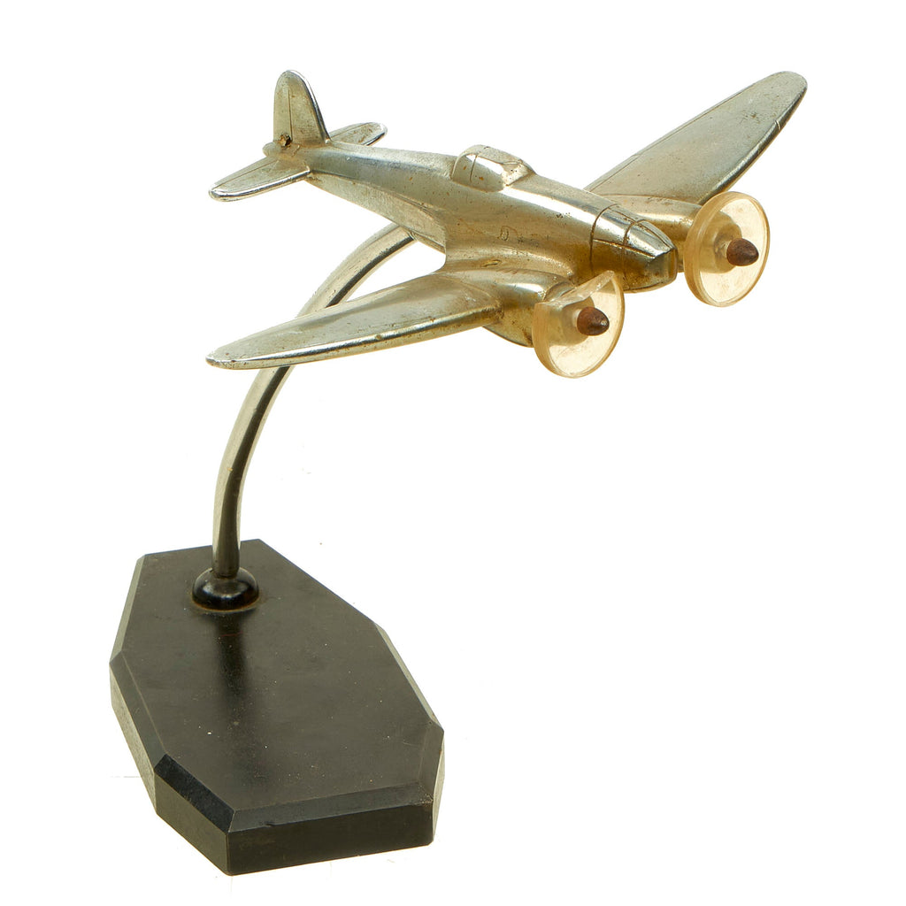 Original U.S. WWII German Heinkel He 111 Heavy Bomber Trench Art with Base Original Items