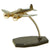 Original U.S. WWII German Heinkel He 111 Heavy Bomber Trench Art with Base Original Items