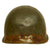 Original U.S. WWII 1st US Army Ordnance Painted 1942 M1 McCord Front Seam Fixed Bale Helmet with Westinghouse Liner - Complete Original Items