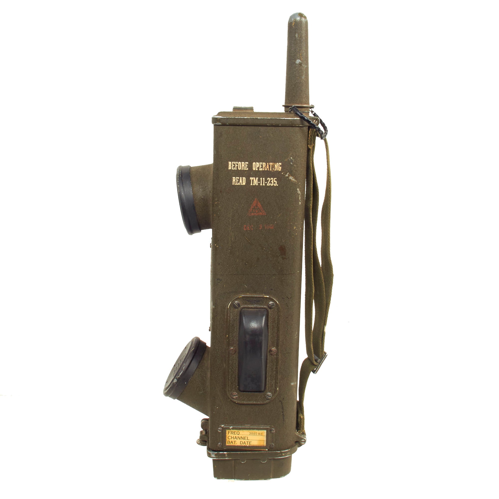 Handie Original U.S. WWII Paratrooper Handie Talkie SCR-536 Radio with CS-156 ...