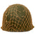 Original U.S. WWII 1944 McCord Front Seam Swivel Bale M1 Helmet with Net and Westinghouse Liner Original Items