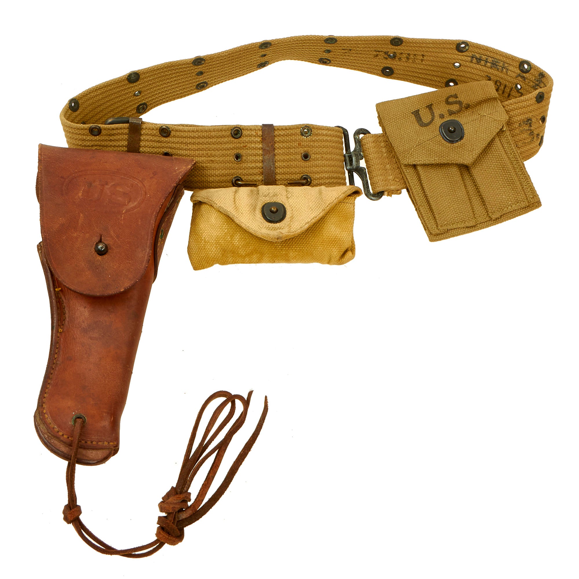 US Military Issue Vietnam Era Pistol Belt 1911 Holster 45acp Magazine US Military Issue Vietnam Era Pistol Belt 1911 Holster 45acp Magazine