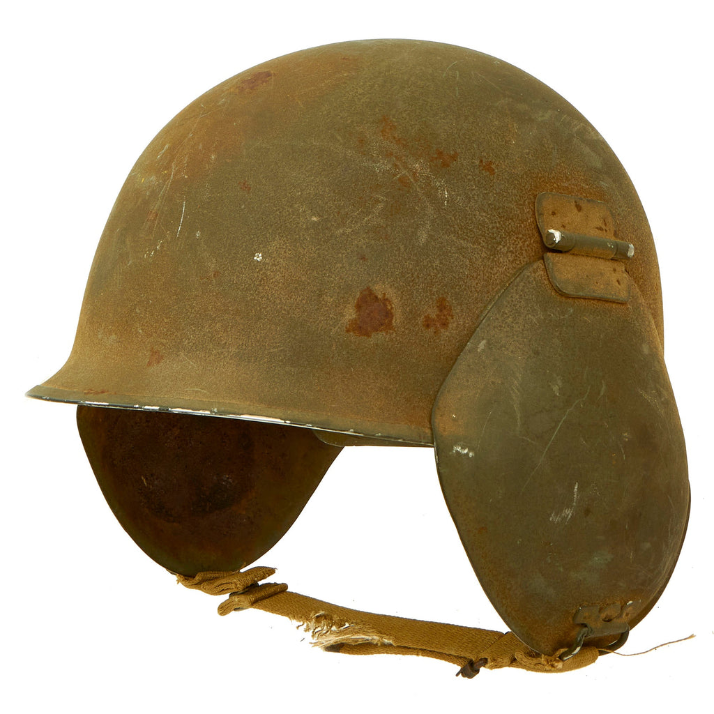 Original U.S. WWII USAAF Bomber Crew M3 Steel FLAK Helmet Original Items