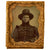 Original U.S. Civil War Ninth Plate Tintype of Union Soldier in Frock Coat and Infantry Hardee Cap With Insignia Visible Original Items