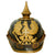 Original WWI Imperial German Prussian Complete M1895 Landwehr Reserve Infantry EM NCO Pickelhaube Spiked Helmet - Dated 1904 and Regiment Marked for Fusilier Regiment Queen Victoria of Sweden, 1st Pomeranian Infantry Nr. 34 Original Items