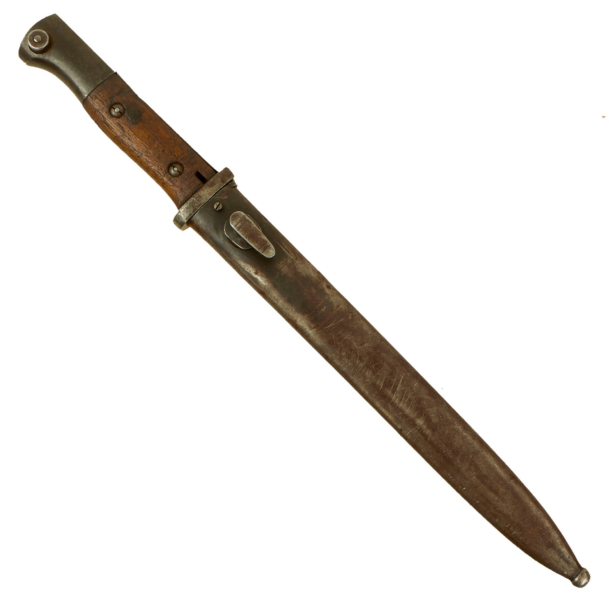 Original German WWI Seitengewehr M1884/98 II Sawback Bayonet by