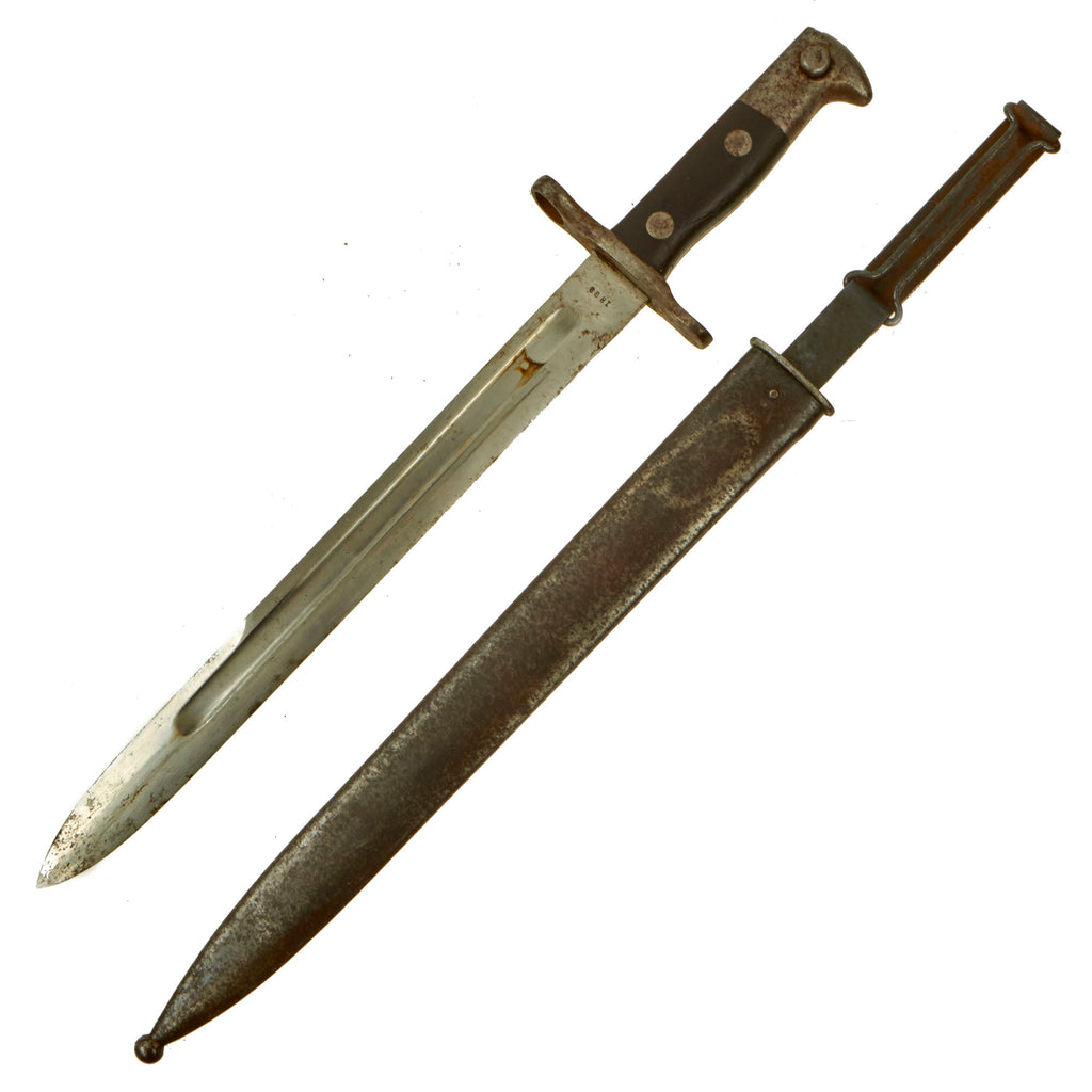 Original U.S. Spanish - American War Model 1892 Krag Rifle Bayonet and 2nd Pattern Scabbard - Dated 1898 Original Items