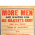 Original British WWI Parliamentary Recruiting Committee Poster “More Men Are Wanted For His Majesty’s Army” - 32” x 21 ½” Original Items