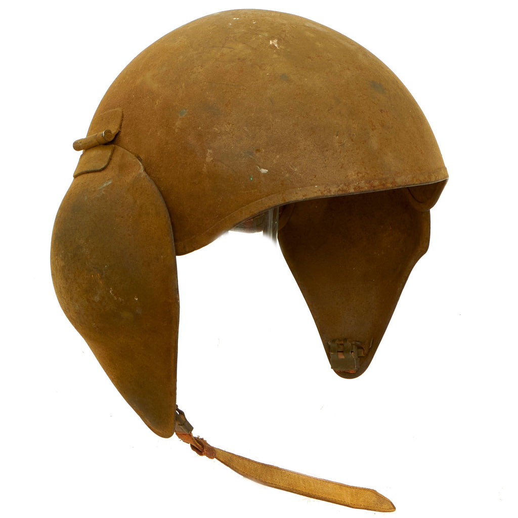 Original U.S. WWII USAAF Bomber Crew M5 Steel FLAK Helmet with Complete Liner Original Items