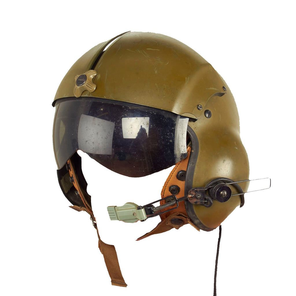 Original U.S. Vietnam War Helicopter Pilot Gentex SPH-4 Helmet Dated 1971 - Size X-Large Original Items