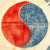 Original Korean War Era South Korean Taegukgi Rayon Silk Flag - 36" x 27" Original Items