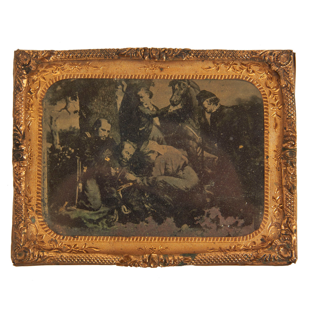 Original U.S. Civil War Era Tintype Photograph “The Death of Stonewall Jackson” - 4 ⅜” x 3 ⅜” Original Items