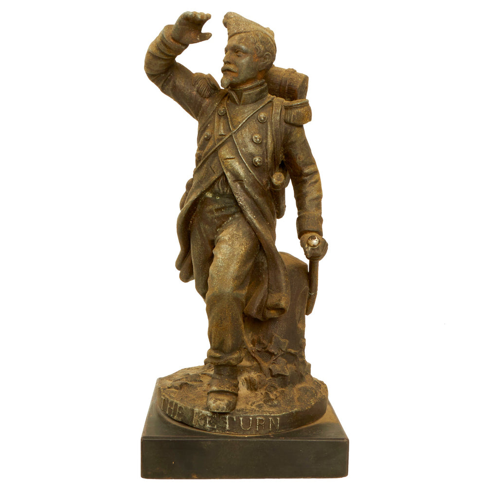 Original Franco-Prussian War Era French Soldier Statue “The Return” Original Items