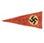 Original German WWII NSDAP National Socialist Large Pennant & Small Flag Set Original Items