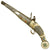Original Ottoman Empire Caucasian Flintlock Pistol With Camel Bone & Embossed Silver Clad Stock - circa 1800 Original Items