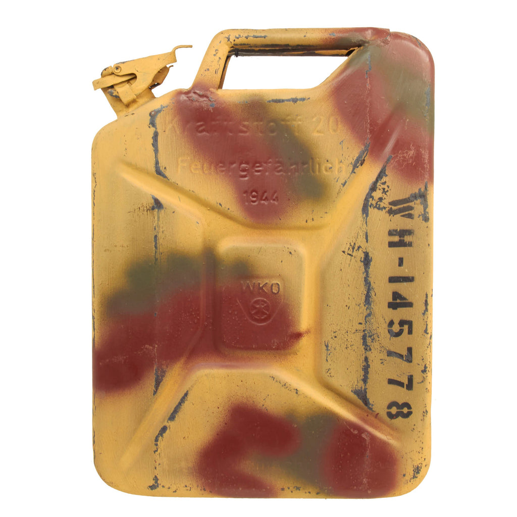 Original German WWII Wehrmacht 20 Liter Petrol Jerry Can by WKO - Dated 1944 Original Items