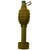 Original U.S. Korean War / Vietnam Inert MkII Pineapple Grenade Dummy in 1969 dated M1 Rifle Grenade Adapter with M7A2 Garand Launcher and Rare Leather Carry Case Original Items