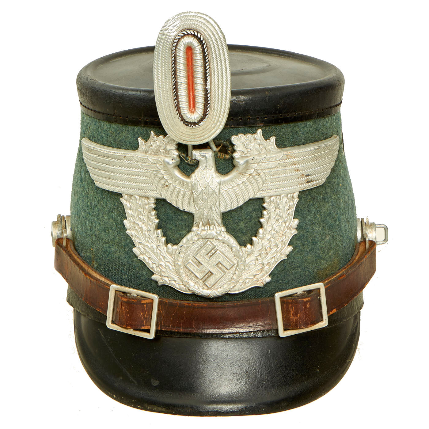 Original German WWII Late Pattern Metropolitan Police Shako by EREL ...