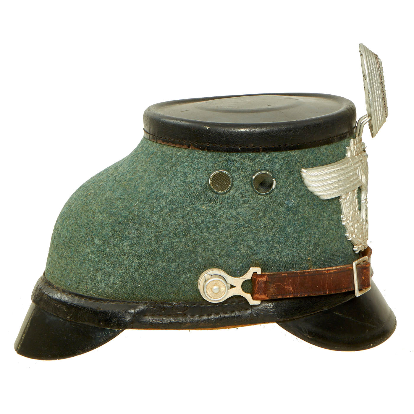 Original German WWII Late Pattern Metropolitan Police Shako by EREL ...