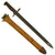 Original U.S. WWI M1905 Springfield Rifle 16" Bayonet by R.I.A. with M1910 Scabbard - dated 1918 Original Items