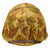 Original U.S. WWII / Korean War USMC M1 Helmet Complete with Liner and USMC Blue Anchor Cover Original Items