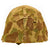 Original U.S. WWII / Korean War USMC M1 Helmet Complete with Liner and USMC Blue Anchor Cover Original Items