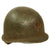 Original U.S. WWII PTO Medic Marked 1943 M1 McCord Front Seam Fixed Bale Helmet With CAPAC Liner Original Items