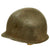 Original U.S. WWII PTO Medic Marked 1943 M1 McCord Front Seam Fixed Bale Helmet With CAPAC Liner Original Items